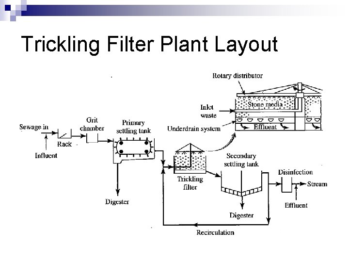 Trickling Filter Plant Layout 