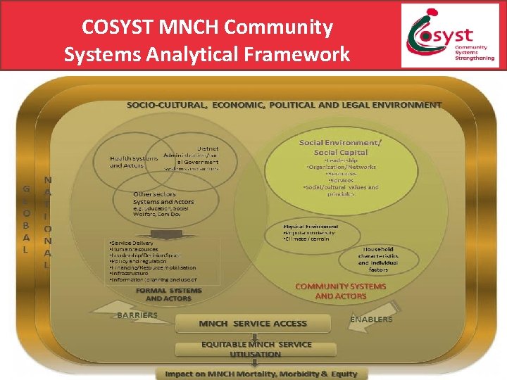 COSYST MNCH Community Systems Analytical Framework 