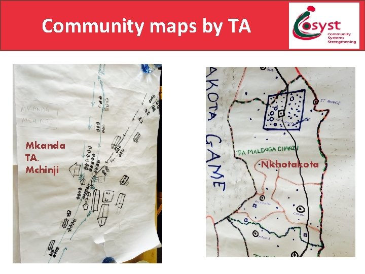 Community maps by TA Mkanda TA, Mchinji Nkhotakota 