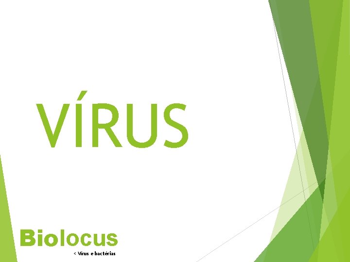 VÍRUS Biolocus < Vírus e bactérias 