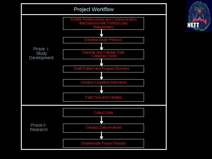 Project Workflow Solidify Relationships and Communication Mechanisms with Partners and Stakeholders Develop Study Protocol