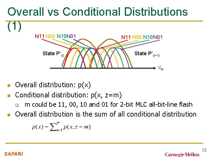 Overall vs Conditional Distributions (1) N 11 N 00 N 10 N 01 State