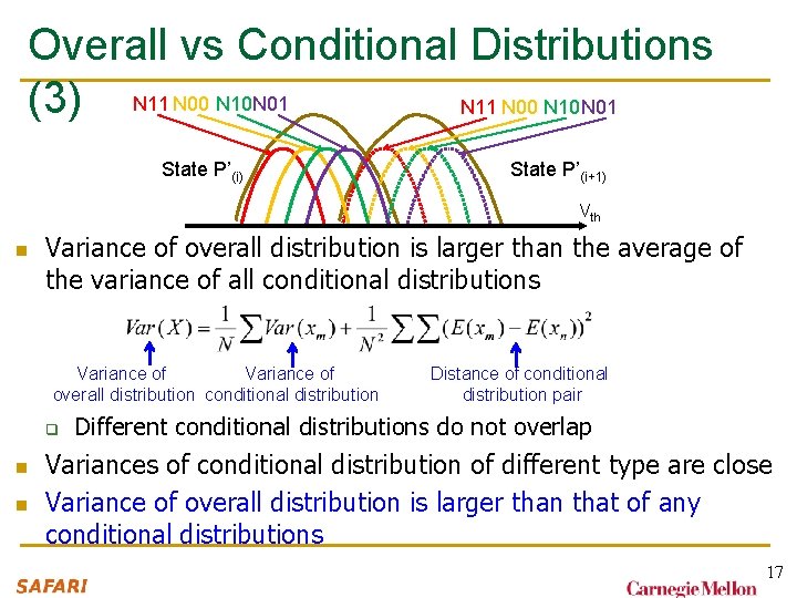 Overall vs Conditional Distributions (3) N 11 N 00 N 10 N 01 State