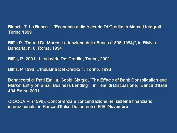 Bianchi T. La Banca - L’Economia delle Aziende Di Credito In Mercati Integrati. Torino