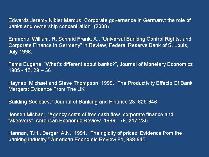 Edwards Jeremy Nibler Marcus “Corporate governance in Germany: the role of banks and ownership