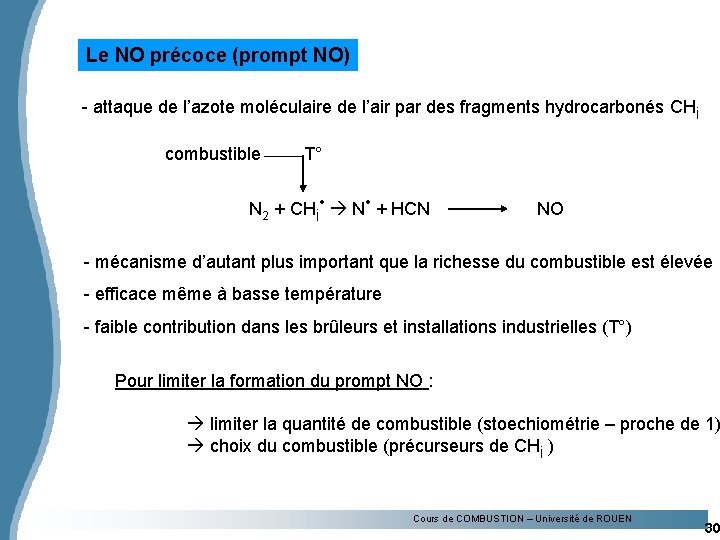 Le NO précoce (prompt NO) - attaque de l’azote moléculaire de l’air par des