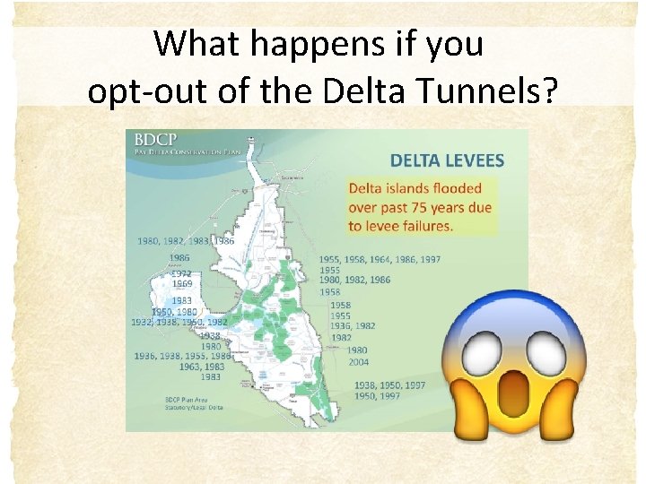 What happens if you opt-out of the Delta Tunnels? 