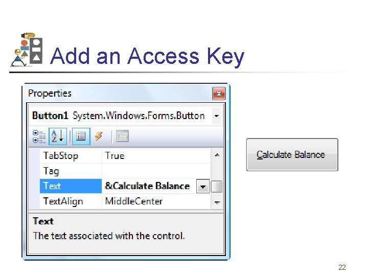Add an Access Key 22 