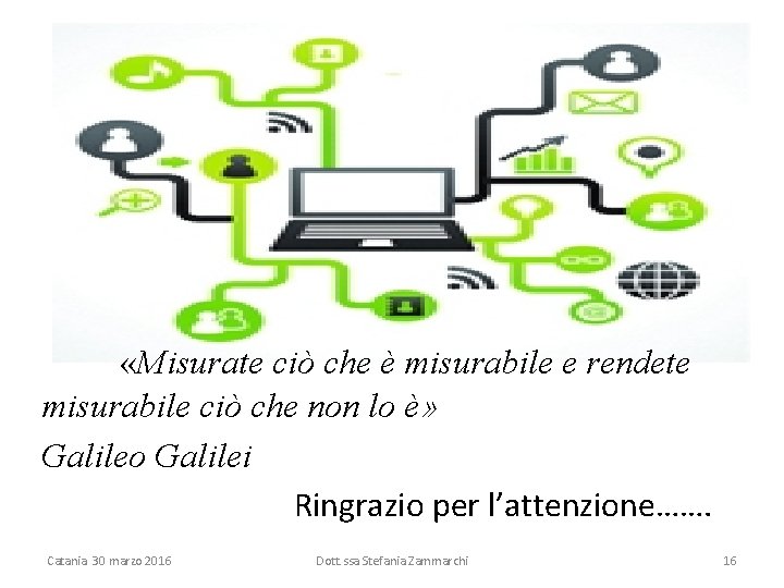  «Misurate ciò che è misurabile e rendete misurabile ciò che non lo è»