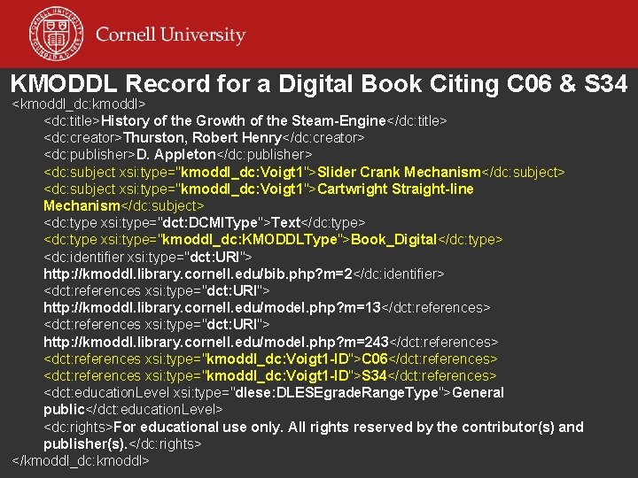 KMODDL Record for a Digital Book Citing C 06 & S 34 <kmoddl_dc: kmoddl>