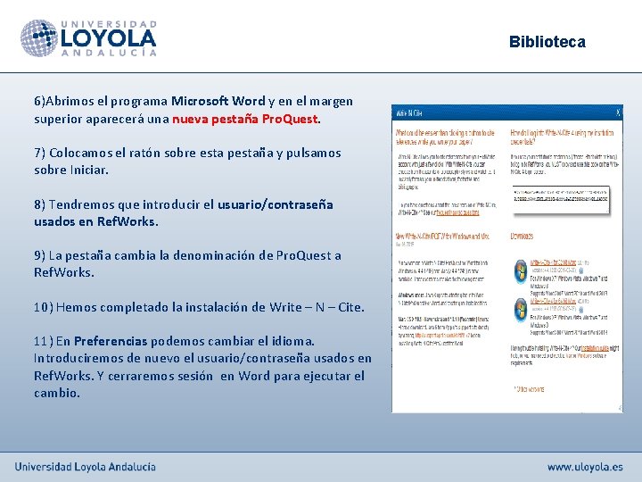 Biblioteca 6)Abrimos el programa Microsoft Word y en el margen superior aparecerá una nueva