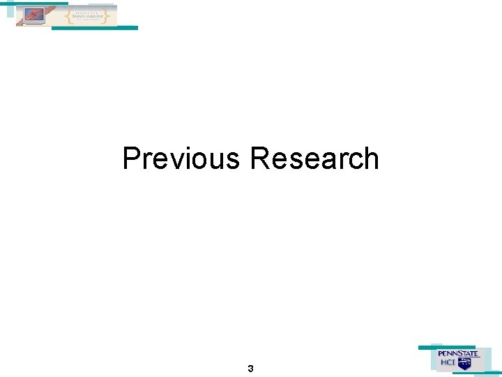 Previous Research 3 