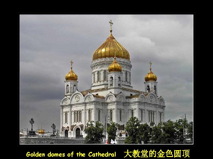 Golden domes of the Cathedral 大教堂的金色圆顶 