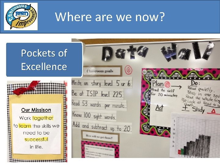 Where are we now? Pockets of Excellence 