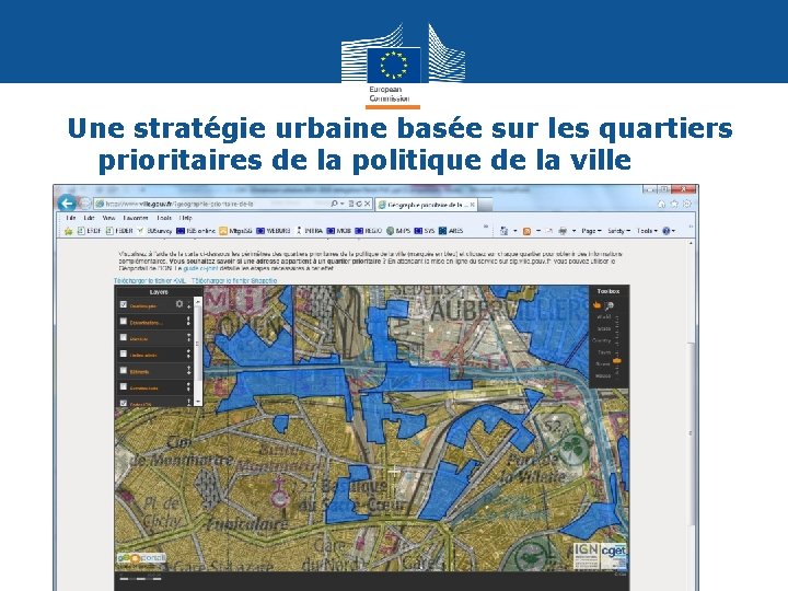 Une stratégie urbaine basée sur les quartiers prioritaires de la politique de la ville