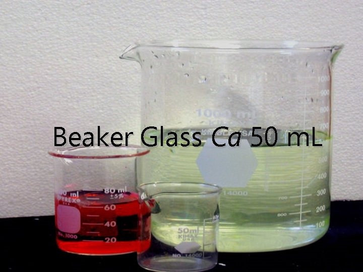 Beaker Glass Ca 50 m. L 