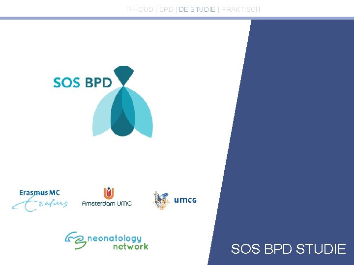 INHOUD | BPD | DE STUDIE | PRAKTISCH SOS BPD STUDIE 