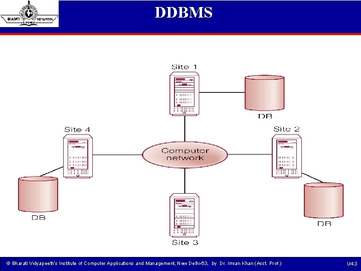 DDBMS © Bharati Vidyapeeth’s Institute of Computer Applications and Management, New Delhi-63, by Dr.