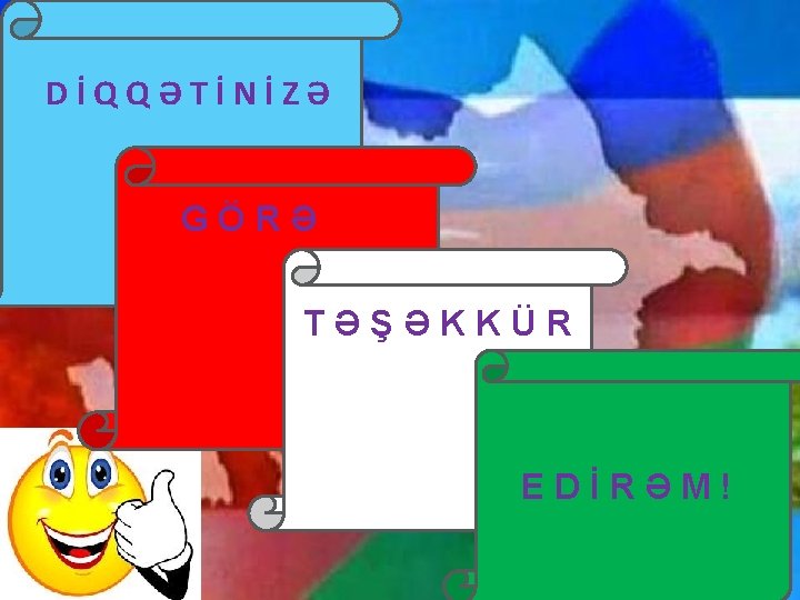 DİQQƏTİNİZƏ GÖRƏ TƏŞƏKKÜR EDİRƏM! 