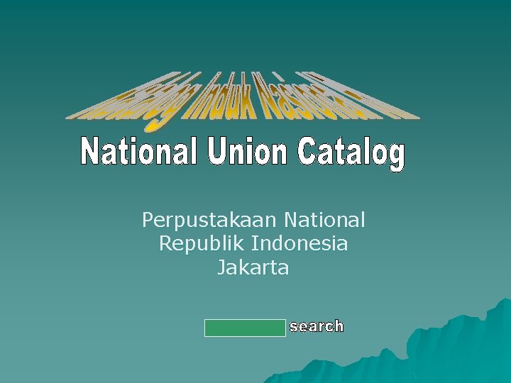 Perpustakaan National Republik Indonesia Jakarta 