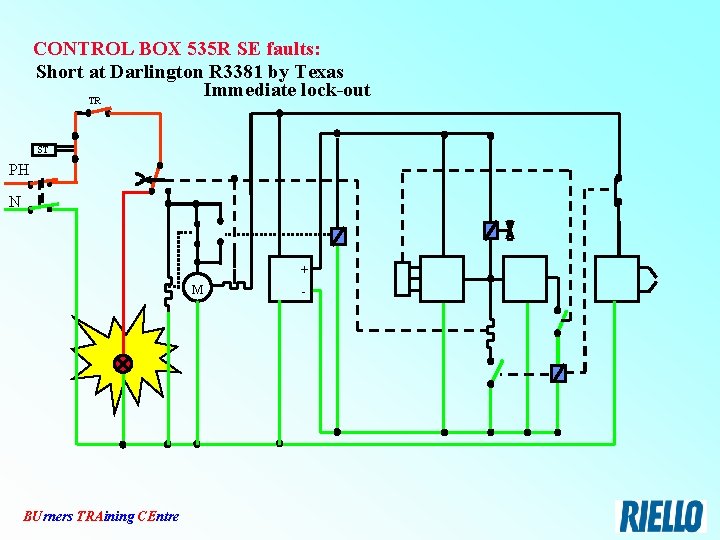 CONTROL BOX 535 R SE faults: Short at Darlington R 3381 by Texas Immediate