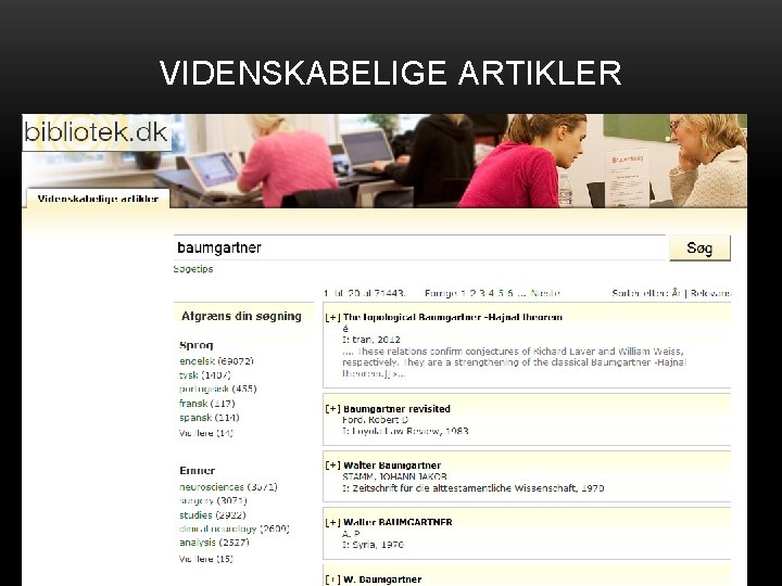 VIDENSKABELIGE ARTIKLER 