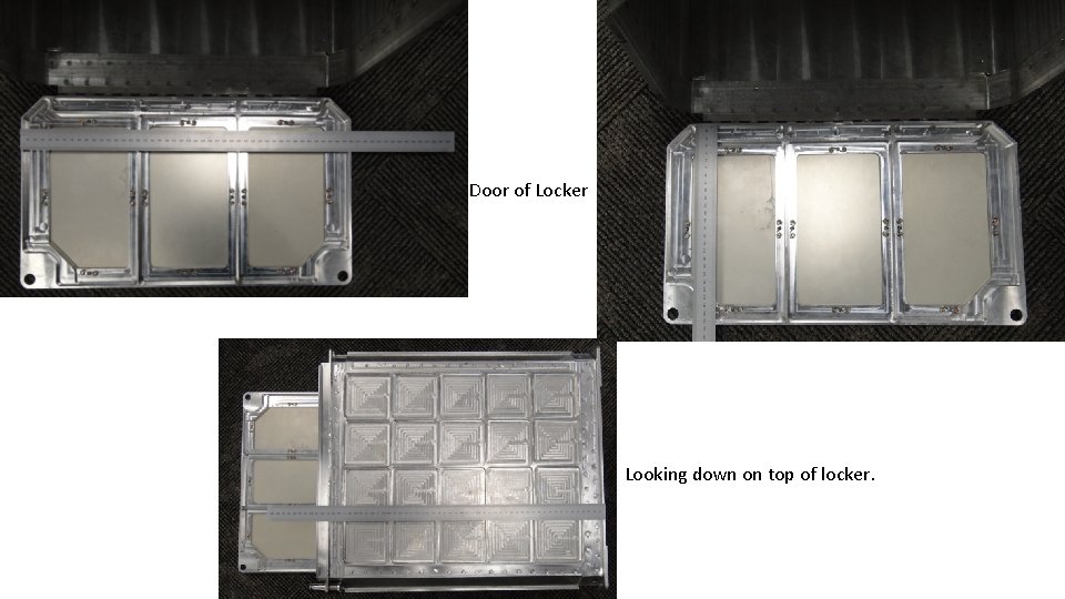 Door of Locker Looking down on top of locker. 