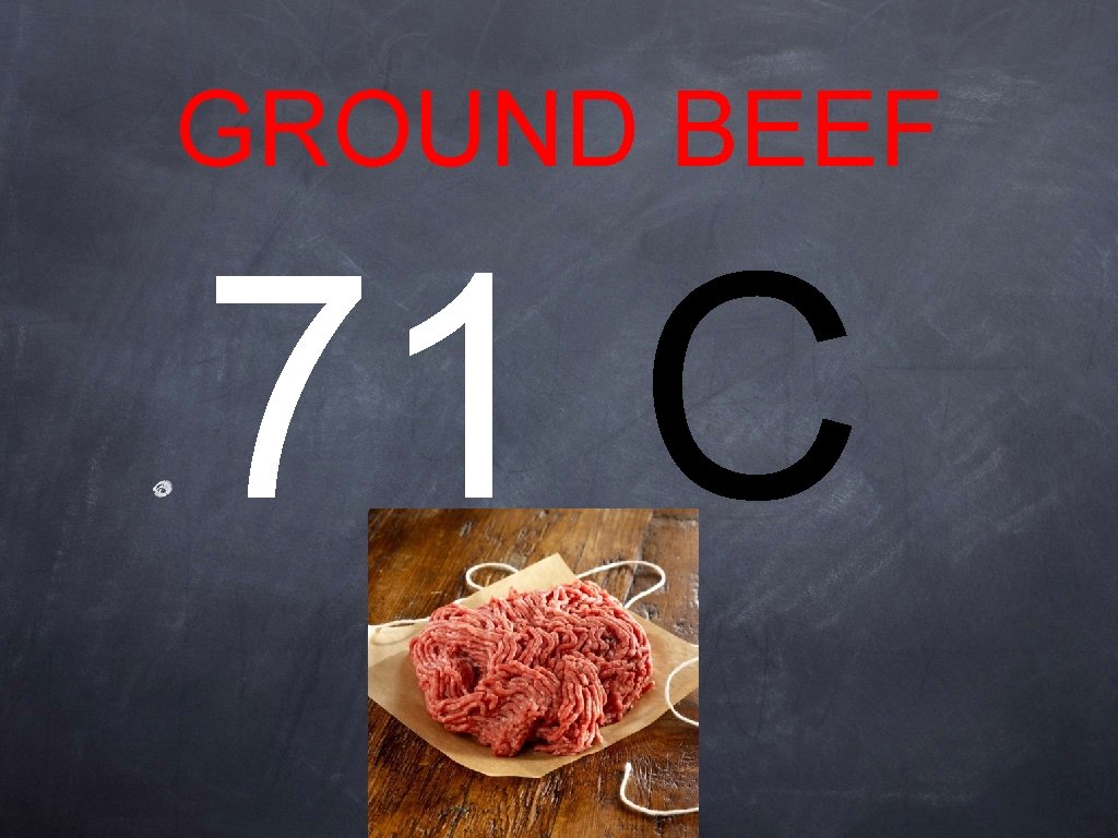 GROUND BEEF 71 C GROUND BEEF 71 C
