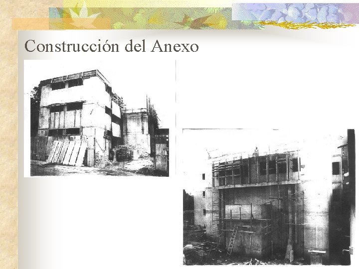 Construcción del Anexo 