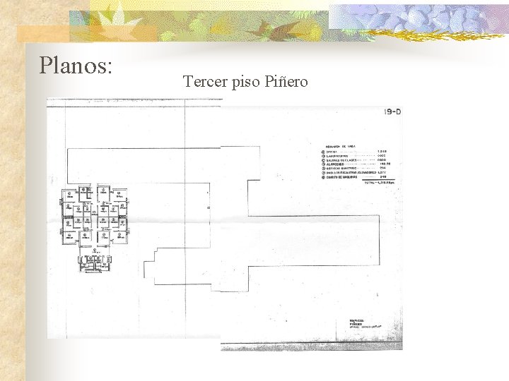 Planos: Tercer piso Piñero 