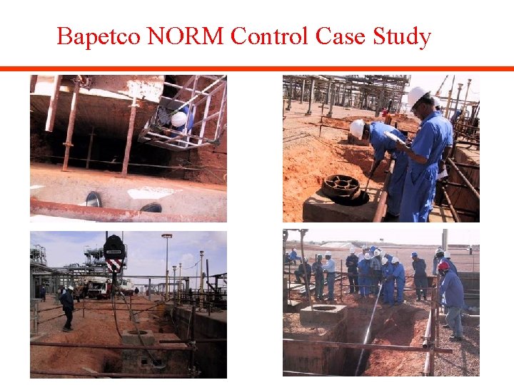Bapetco NORM Control Case Study NORM survey around Man Hole Removing Block by Crane