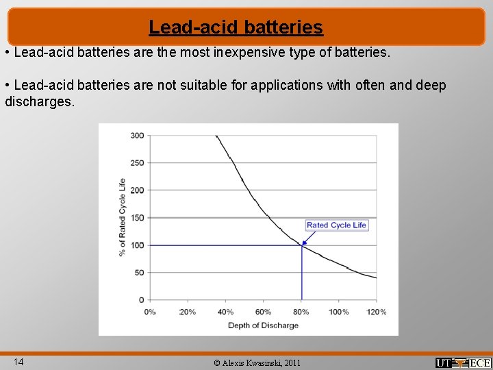 Lead-acid batteries • Lead-acid batteries are the most inexpensive type of batteries. • Lead-acid