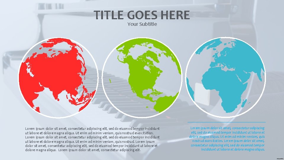 TITLE GOES HERE Your Subtitle Lorem ipsum dolor sit amet, consectetur adipiscing elit, sed TITLE GOES HERE Your Subtitle Lorem ipsum dolor sit amet, consectetur adipiscing elit, sed