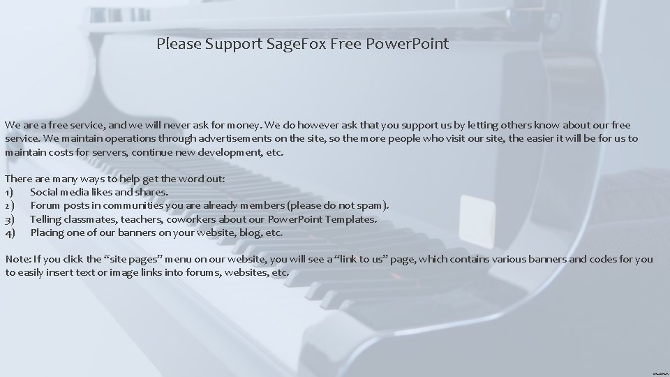 Please Support Sage. Fox Free Power. Point We are a free service, and we Please Support Sage. Fox Free Power. Point We are a free service, and we