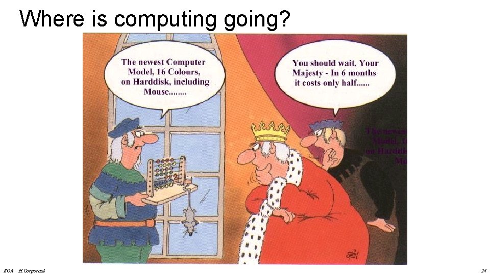 Where is computing going? ECA H. Corporaal 24 