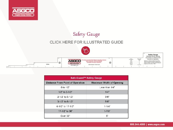 Safety Gauge CLICK HERE FOR ILLUSTRATED GUIDE 