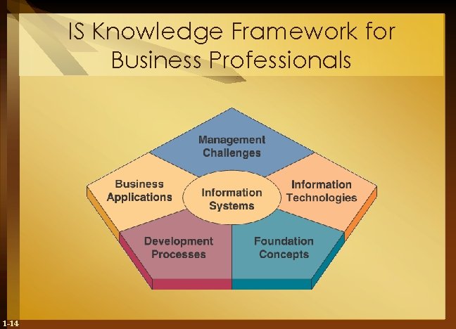 IS Knowledge Framework for Business Professionals 1 -14 