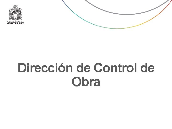 Dirección de Control de Obra 