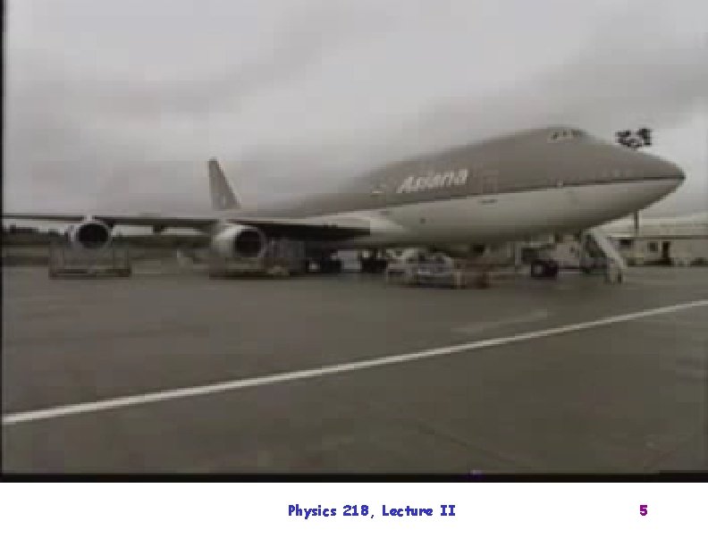 Physics 218, Lecture II 5 