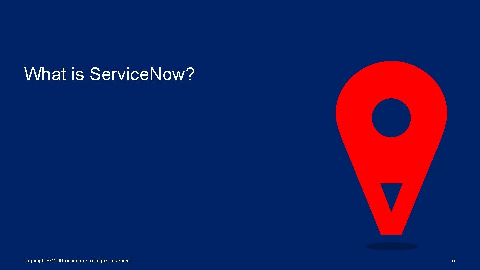 What is Service. Now? Copyright © 2016 Accenture All rights reserved. 5 