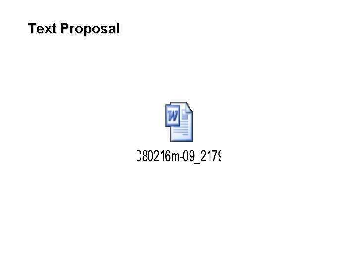 Text Proposal 
