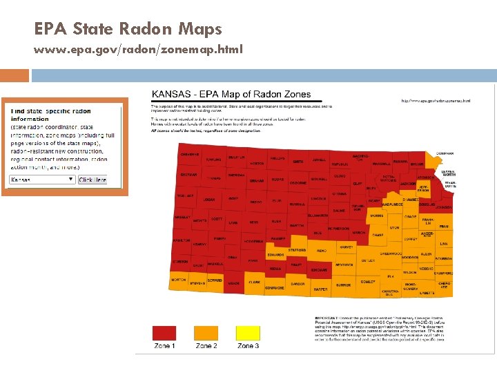 EPA State Radon Maps www. epa. gov/radon/zonemap. html 