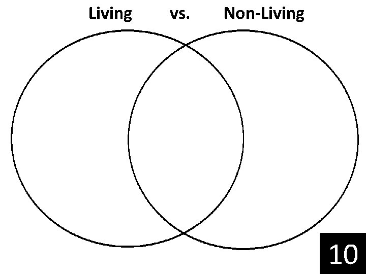 Living vs. Non-Living 10 