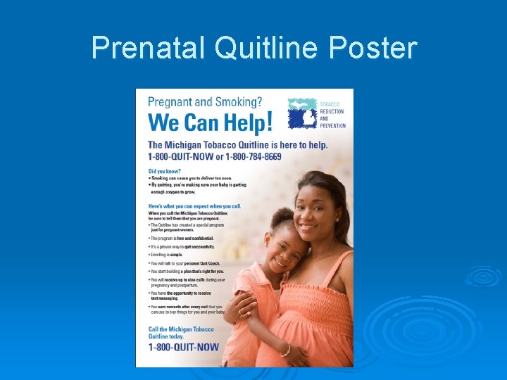 Prenatal Quitline Poster 