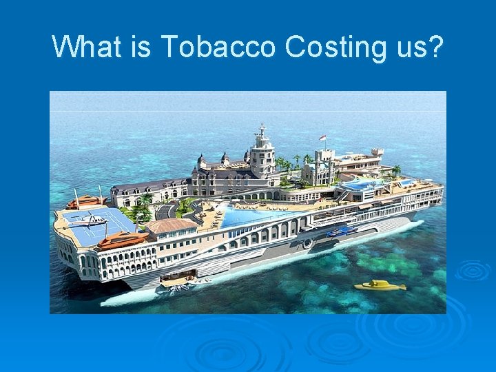 What is Tobacco Costing us? 