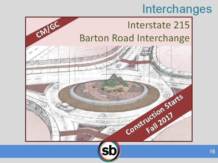 Interchanges CM C G / Interstate 215 Barton Road Interchange s t r Sta