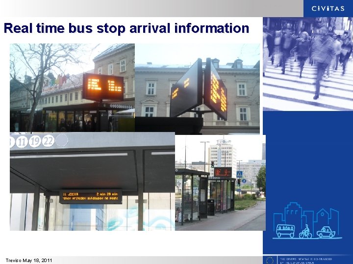 Real time bus stop arrival information Treviso May 18, 2011 