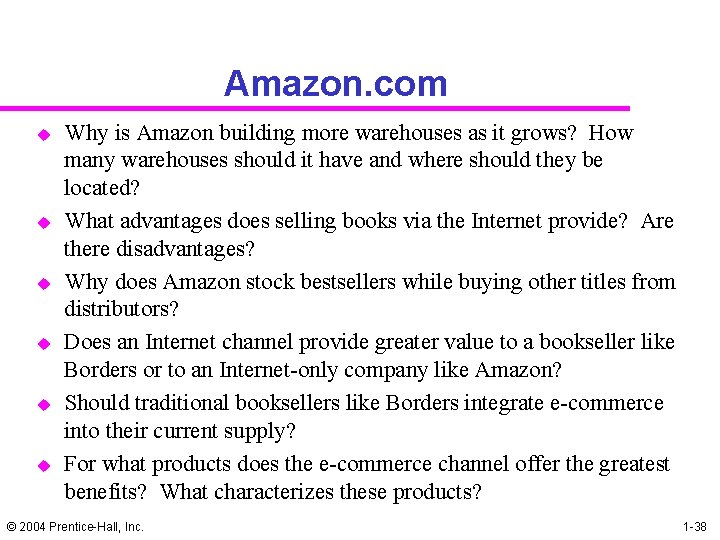 Amazon. com u u u Why is Amazon building more warehouses as it grows?