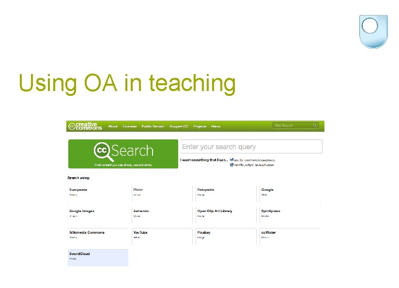 Using OA in teaching 