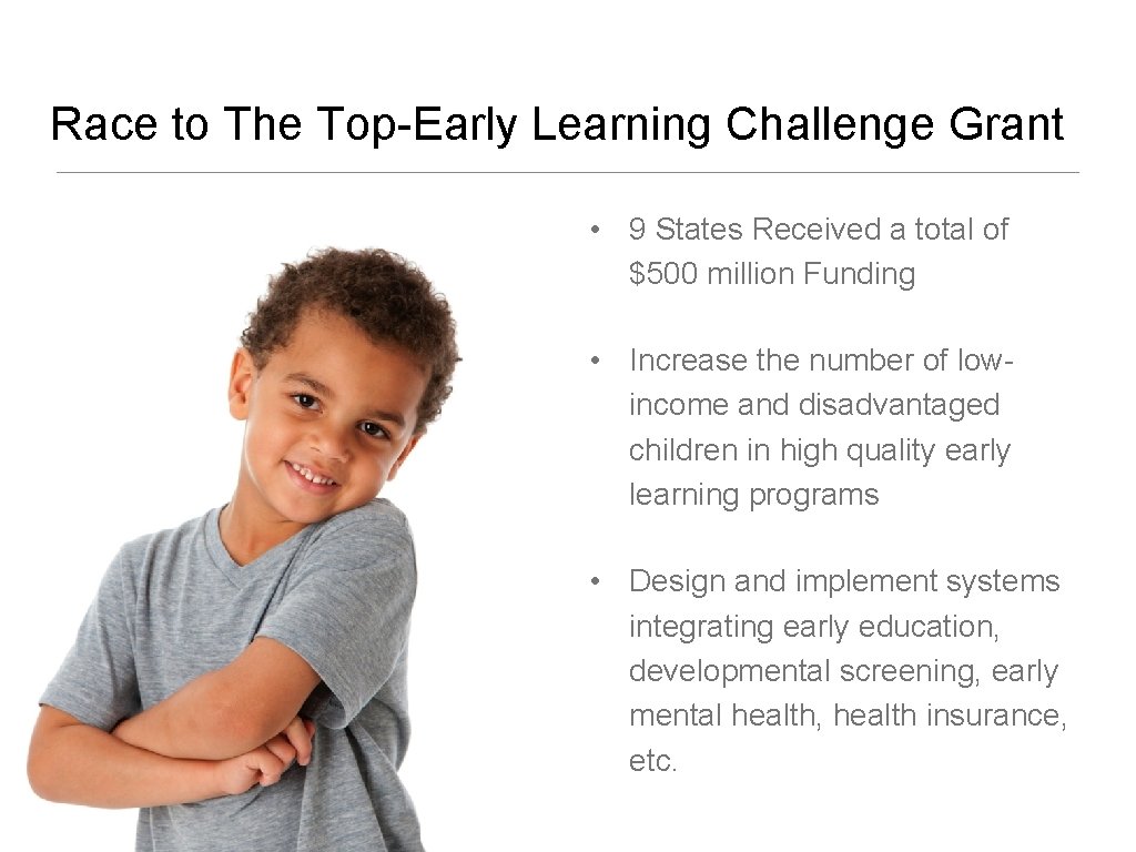 Race to The Top-Early Learning Challenge Grant • 9 States Received a total of